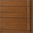 Pemberly Row Modern Walnut Veneer 5-Drawer Bedroom Chest with Integrated Pulls