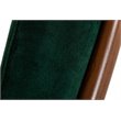 Pemberly Row Velvet Dining Chair with Channel Tufting in Green and Walnut