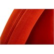 Pemberly Row Mid-Century Velvet Dining Chair in Orange with Metal Legs