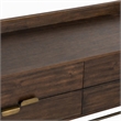 Pemberly Row Acacia Veneer Wood Dresser with Metal Accents in Brown
