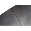 Pemberly Row Modern Stainless Steel Velvet Dining Chair in Gray