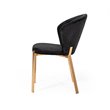 Pemberly Row Set of 2 Modern Velvet Dining Chairs in Black