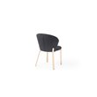 Pemberly Row Set of 2 Modern Velvet Dining Chairs in Black