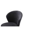 Pemberly Row Set of 2 Modern Velvet Dining Chairs in Black