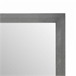 Pemberly Row Contemporary Gray Mirror in Wood Frame