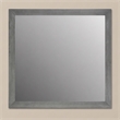 Pemberly Row Contemporary Gray Mirror in Wood Frame