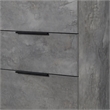 Pemberly Row Volcano Oxide Gray Chest with 5 Soft-Close Drawers