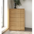 Pemberly Row Oak Chest with 5 Integrated Drawers in Veneer Finish