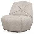 Pemberly Row Woven Fabric Upholstered Contemporary Accent Chair in Gray