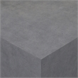 Pemberly Row Shauna Faux Concrete and Glass Floating Coffee Table in Gray