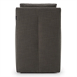 Pemberly Row Modern Gray Fabric Dining Chair with Solid Wood Frame