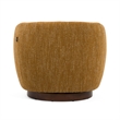 Pemberly Row Swivel Accent Chair in Mellow Mustard Polyester
