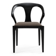 Pemberly Row Mid-Century Modern Dining Chair in Grey Vegan Leather