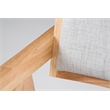 Pemberly Row Modern Dining Chair Set of 2 Solid Rubberwood Natural Finish