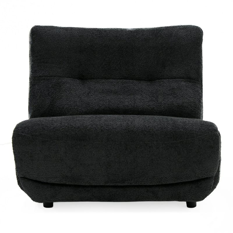 Pemberly Row Electric Recliner Chair in Dark Grey Fabric
