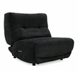 Pemberly Row Electric Recliner Chair in Dark Grey Fabric