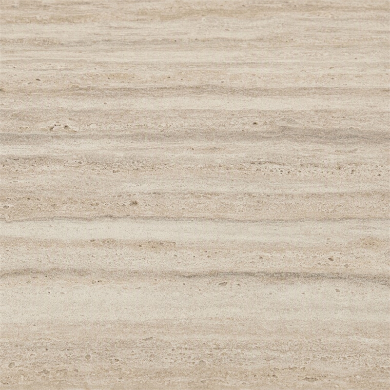 Pemberly Row Modern Travertine File Cabinet with Gold Accents and Shelf