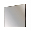Pemberly Row Modern Square Vanity Mirror in Gray Metal Frame