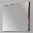 Pemberly Row Modern Square Vanity Mirror in Gray Metal Frame