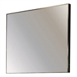 Pemberly Row Modern Square Vanity Mirror in Gray Metal Frame