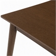Pemberly Row Modern Walnut Engineered Wood Dining Table Rectangular Shape