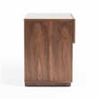 Pemberly Row 1-Drawer Engineered Wood Nightstand in Walnut Finish
