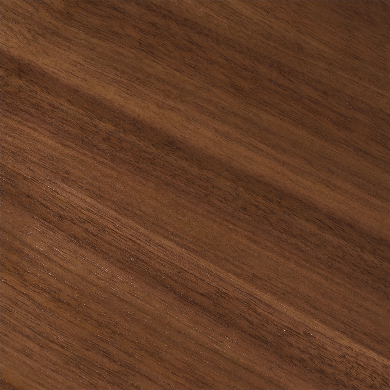 Pemberly Row 1-Drawer Engineered Wood Nightstand in Walnut Finish