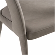 Pemberly Row Faerron Modern Upholstered Dining Chair in Gray Leatherette