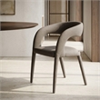 Pemberly Row Faerron Modern Upholstered Dining Chair in Gray Leatherette