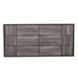 Pemberly Row 6-Drawer Modern Wood Dresser in Matte Grey Finish