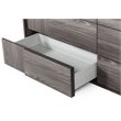Pemberly Row 6-Drawer Modern Wood Dresser in Matte Grey Finish