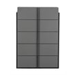 Pemberly Row 5-Drawer Modern MDF Wood Chest in Elm & Matte Gray