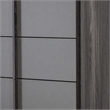 Pemberly Row 5-Drawer Modern MDF Wood Chest in Elm & Matte Gray