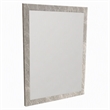Pemberly Row Rectangle Faux Marble Glass Mirror in Gray 39