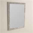 Pemberly Row Rectangle Faux Marble Glass Mirror in Gray 39