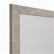 Pemberly Row Rectangle Faux Marble Glass Mirror in Gray 39
