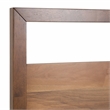 Pemberly Row Modern Queen Bed in Walnut Veneer Finish with Parsons Legs