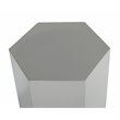 Pemberly Row Hexagonal MDF Veneer End Table in Light Grey