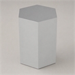 Pemberly Row Hexagonal MDF Veneer End Table in Light Grey