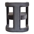 Pemberly Row Velvet Upholstered Accent Chair in Dark Gray