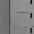 Pemberly Row 6-Drawer Soft Closing Chest with Grey Crackle Finish and Metal Base