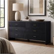 Pemberly Row 6-Drawer MDF Wood Bedroom Dresser in Gray Ash Finish