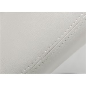 Pemberly Row Faux Leather Dining Chairs in White (Set of 2)