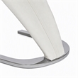 Pemberly Row Faux Leather Dining Chairs in White (Set of 2)