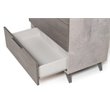 Pemberly Row 5-Drawer Chest in Faux Concrete and Matte Grey Laminate