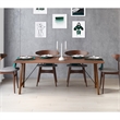 Pemberly Row Walnut Veneer Rectangular Mid-Century Dining Table