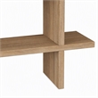Pemberly Row Paralel Wall Shelf in Oak Finish for Living Spaces