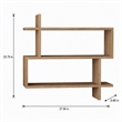 Pemberly Row Paralel Wall Shelf in Oak Finish for Living Spaces