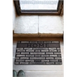 Pemberly Row PVC Doormat in Multi-Color with Non-Slip Backing