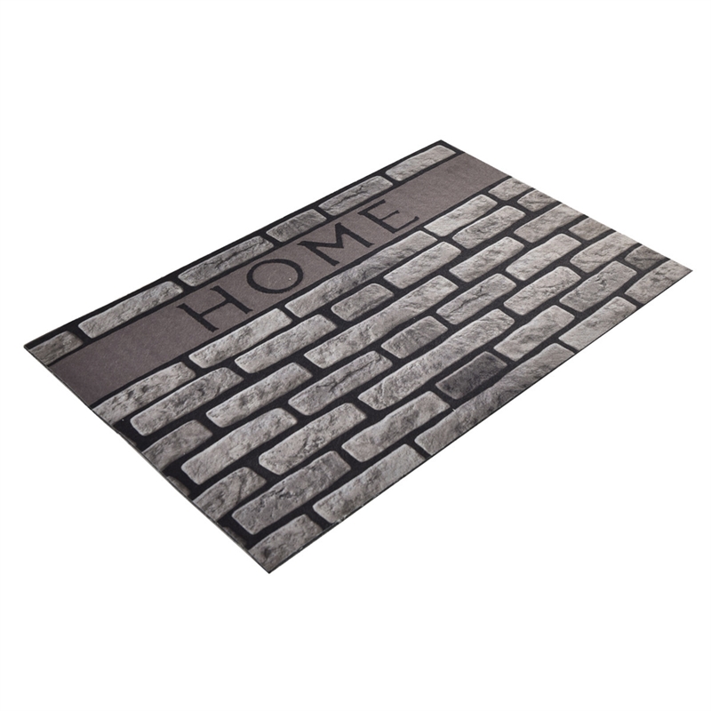 Pemberly Row PVC Doormat in Multi-Color with Non-Slip Backing